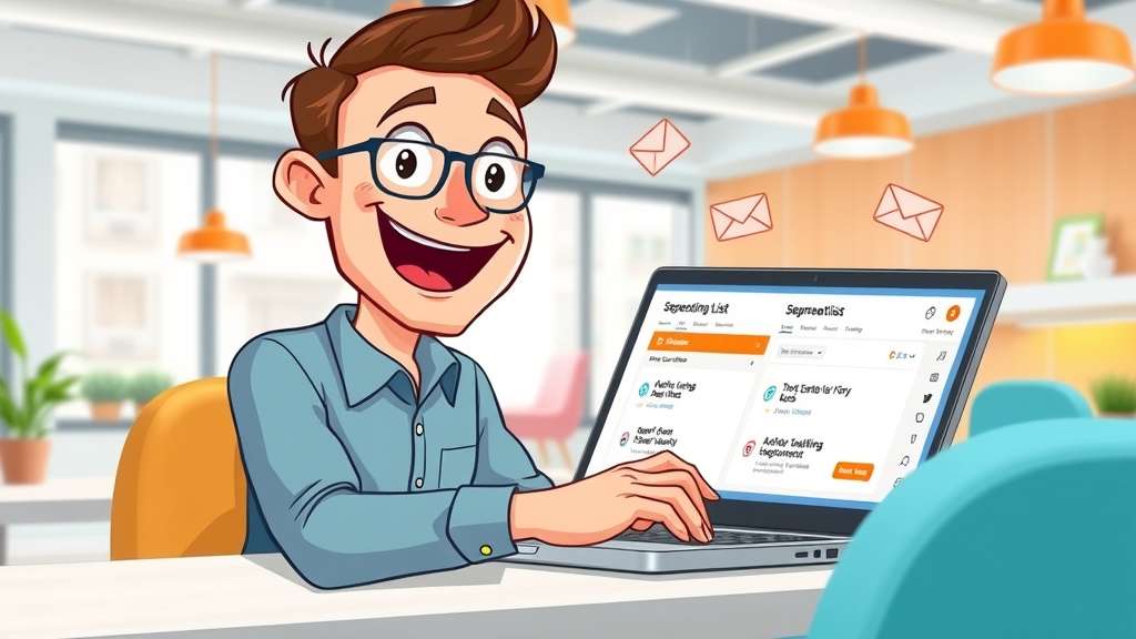 marketer using segmentation tools to improve email marketing ROI using segmented recipient lists