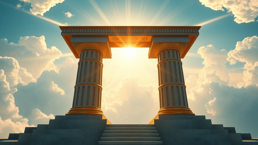 four sturdy digital pillars supporting a modern website, the four pillars of SEO