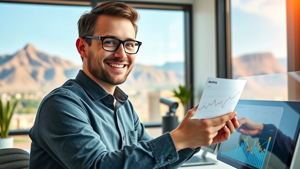 Marketer analyzing content marketing Albuquerque strategies for local digital marketing success in 2024