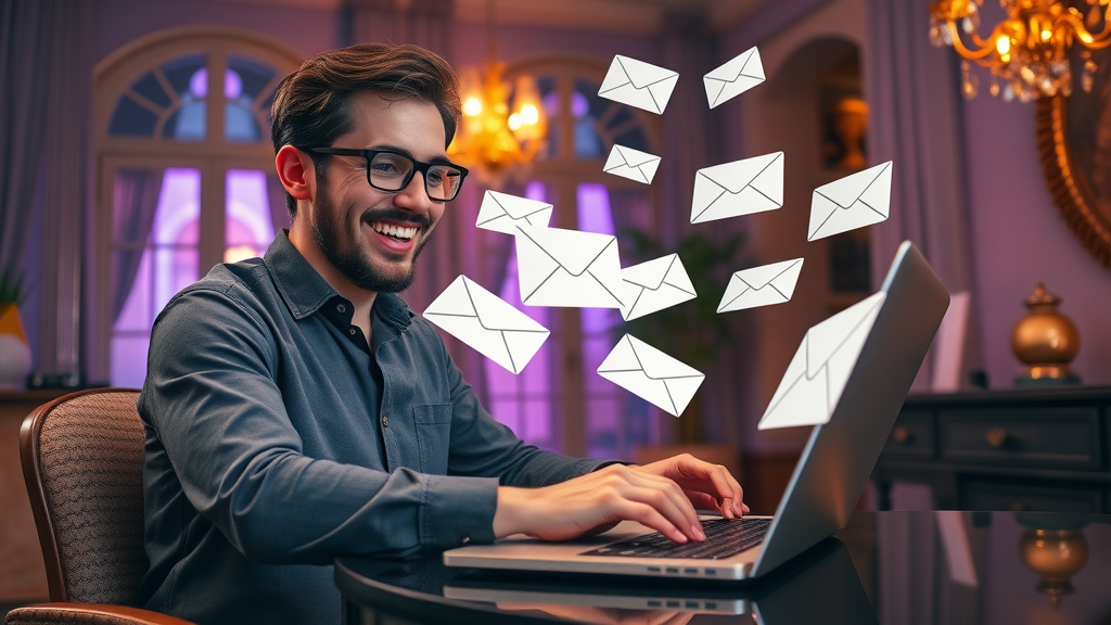 marketer sending engaging email marketing campaign for small businesses