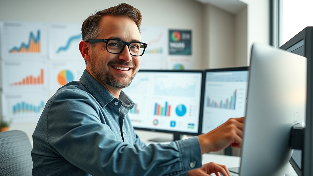 professional SEO expert analyzing data for content creation tips, SEO strategy