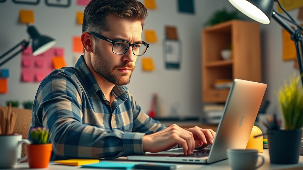 digital marketer optimizing website content to boost conversion rate and content marketing ROI