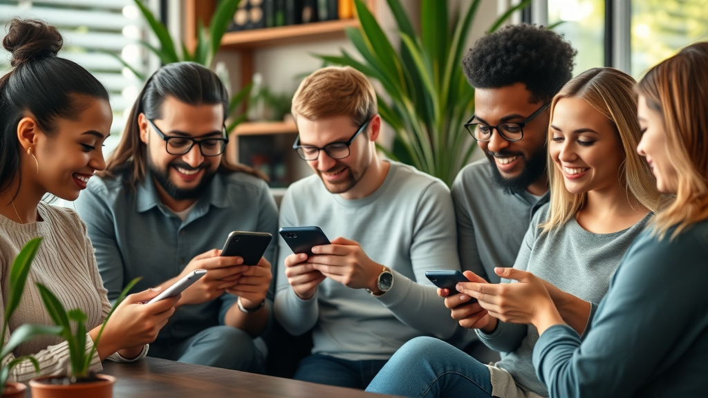 email marketing for small businesses - diverse customers viewing branded email on devices