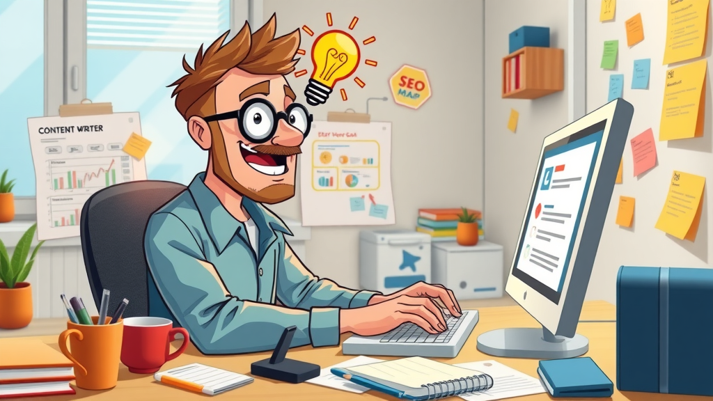 content writer creating SEO-optimized blog for small business