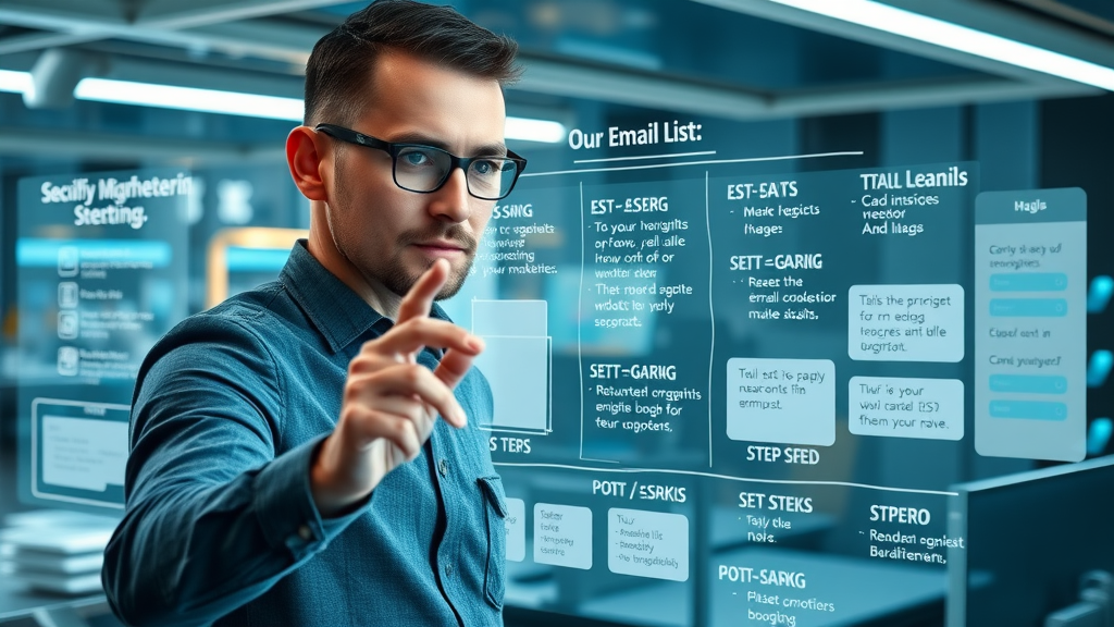 digital marketer mapping out the process of building an effective email list using strategic touchpoints