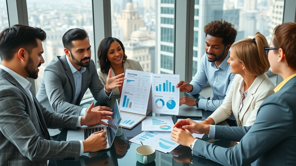 email open rate optimization business team discussing email marketing strategy