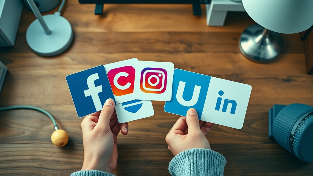 comparison of social media platform logos for small business marketing