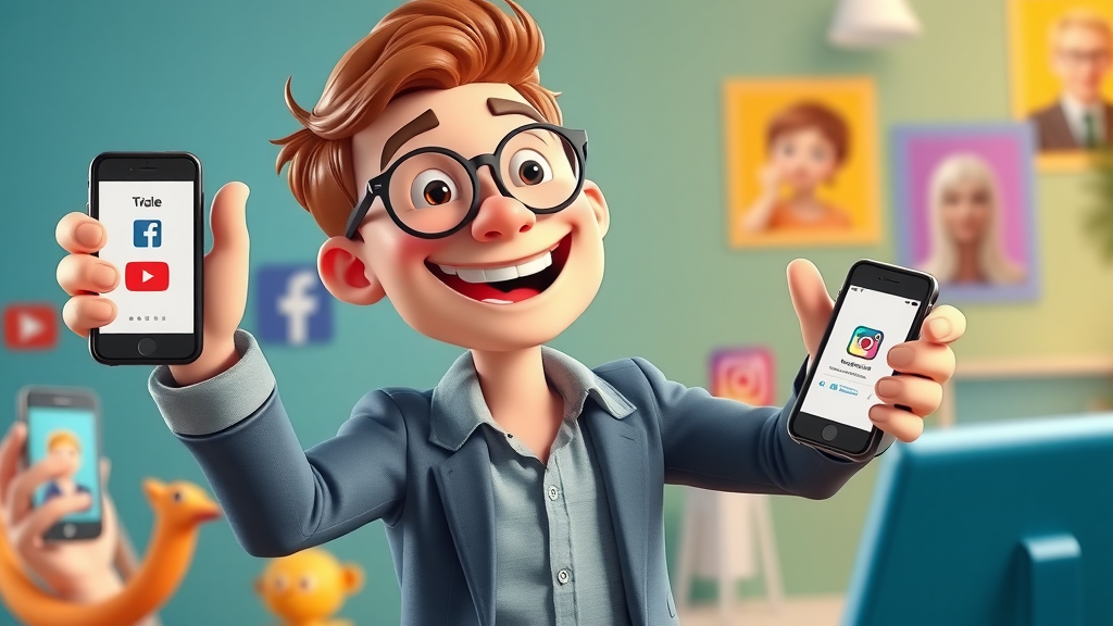 outgoing marketer sharing a lead magnet on multiple social media channels for email list building growth