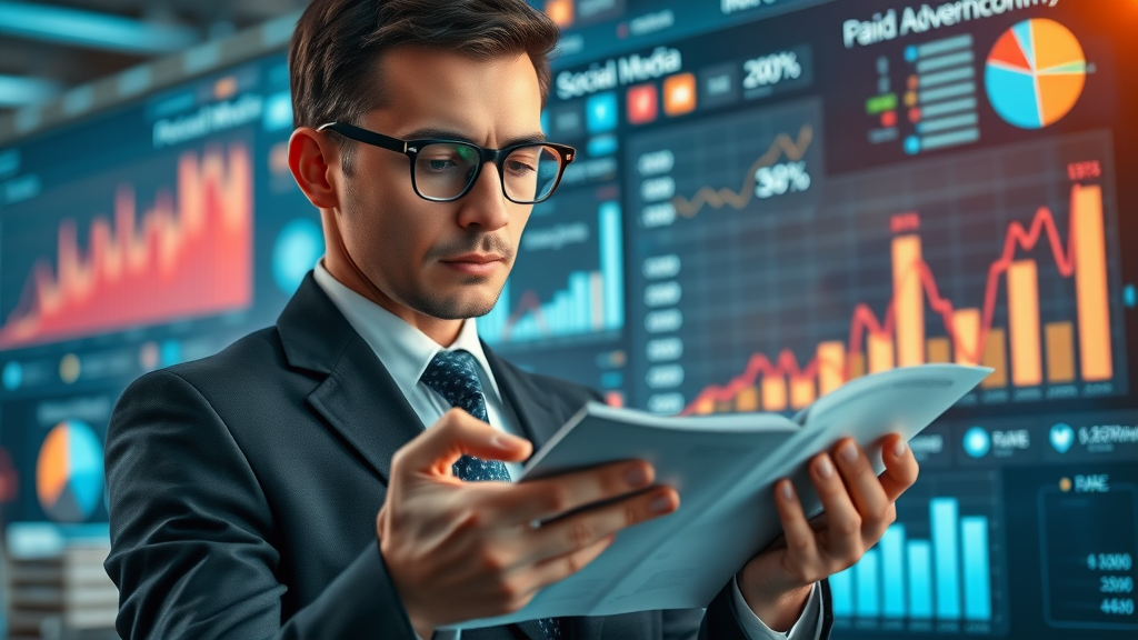 small business owner comparing email campaigns to social media and paid ads