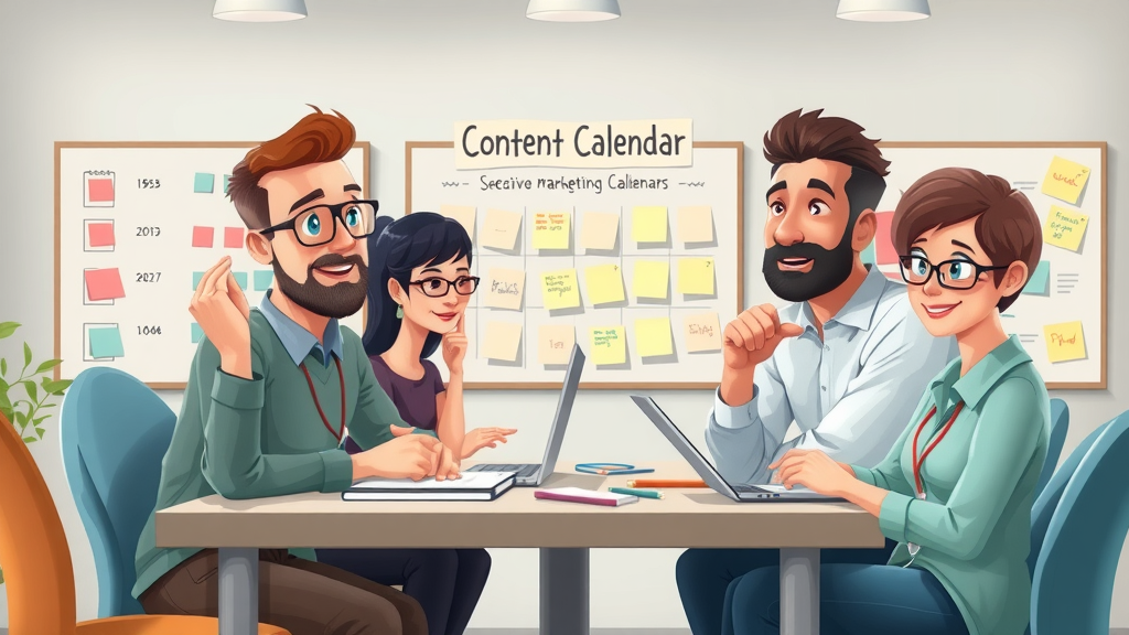 Marketing team brainstorming a social media strategy for Albuquerque brands