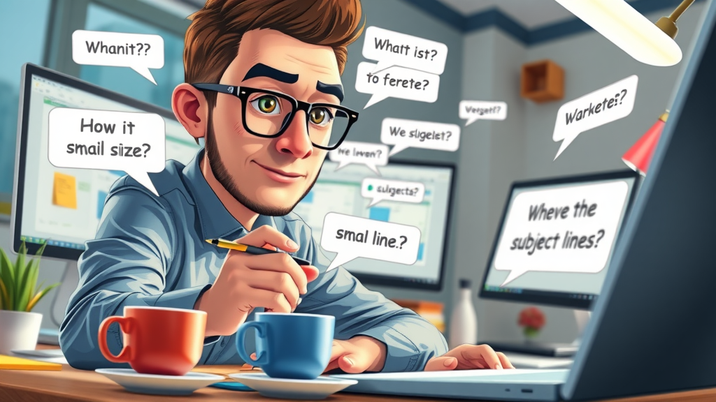 email open rate optimization creative subject lines brainstorming digital interface